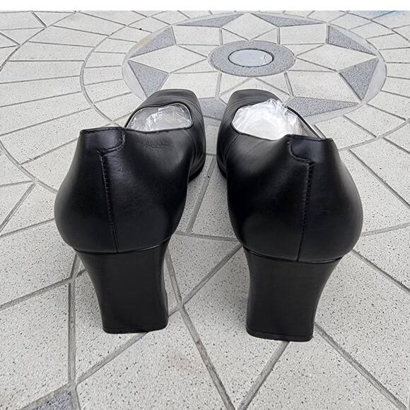 Caressa Classic Leather Comfort Pumps Heels 8.5W - Picture 9 of 13